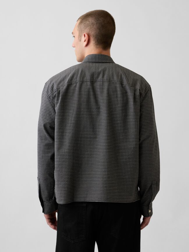 Relaxed Crop Straight-Hem Oxford Shirt gap relaxed crop straight hem oxford shirt