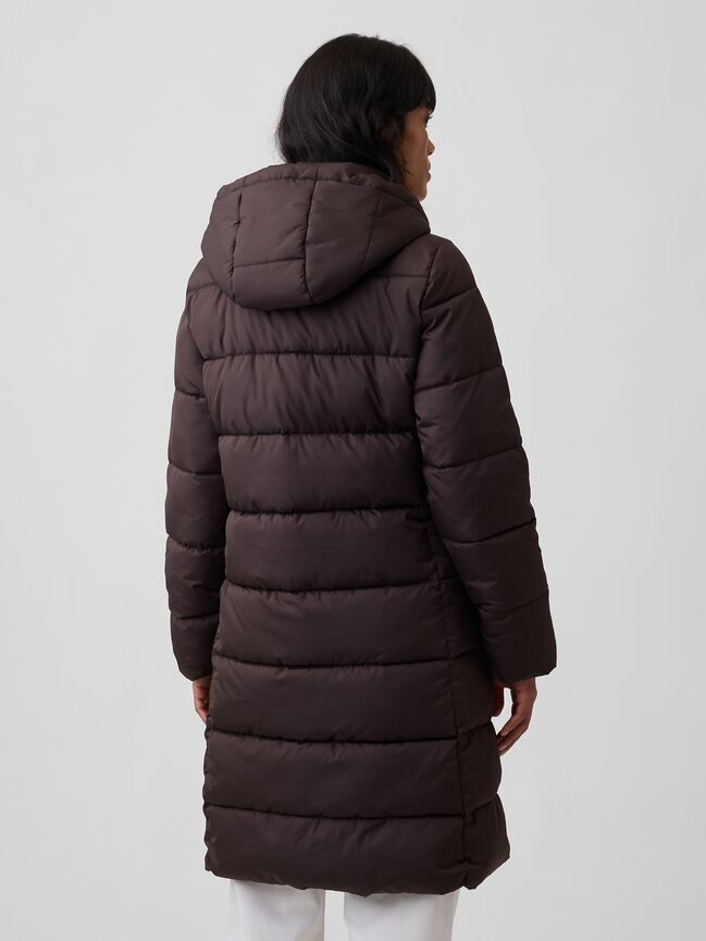 Relaxed Midi Puffer Coat gap relaxed midi puffer coat
