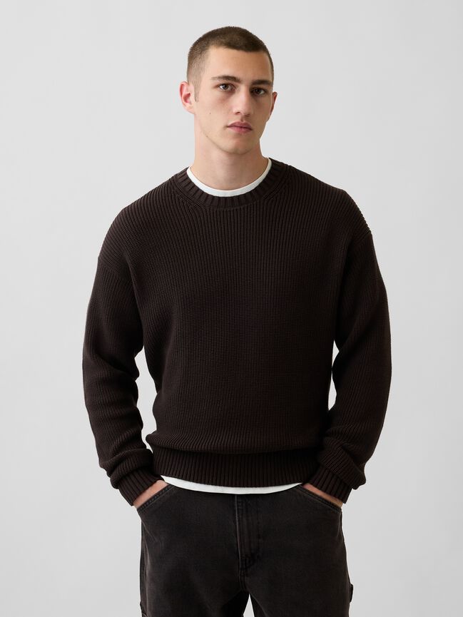Relaxed Shaker Sweater gap relaxed shaker sweater