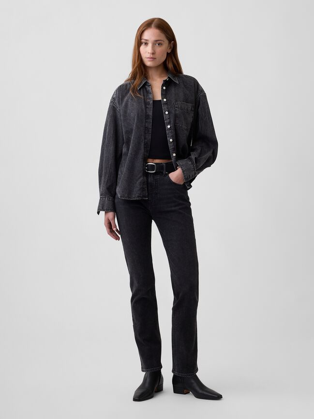 High Rise '90s Slim Straight Jeans gap high rise 90s slim straight jeans