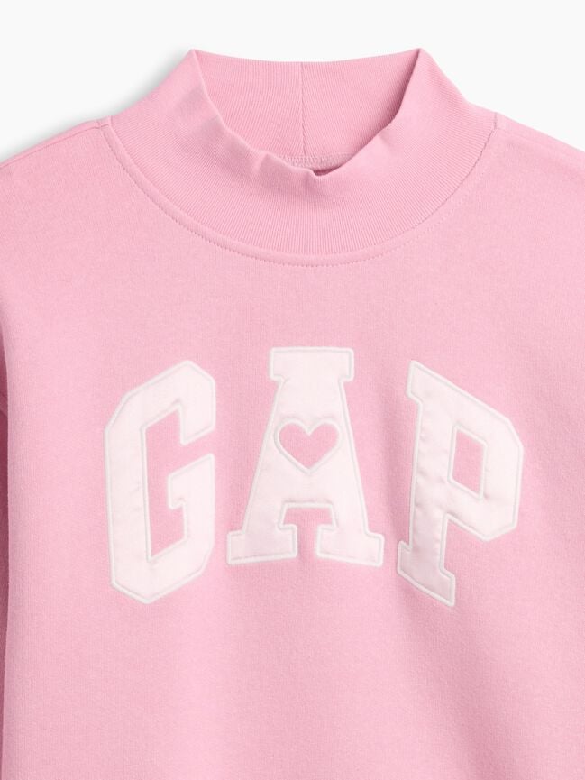 Kids Oversized Mockneck Logo Sweatshirt gap kids oversized mockneck logo sweatshirt