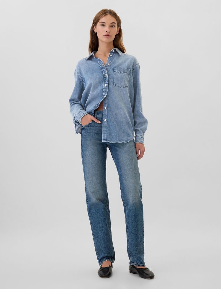 Denim Big Shirt gap denim big shirt