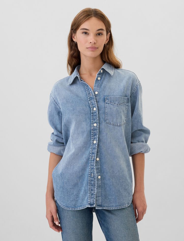 Denim Big Shirt gap denim big shirt