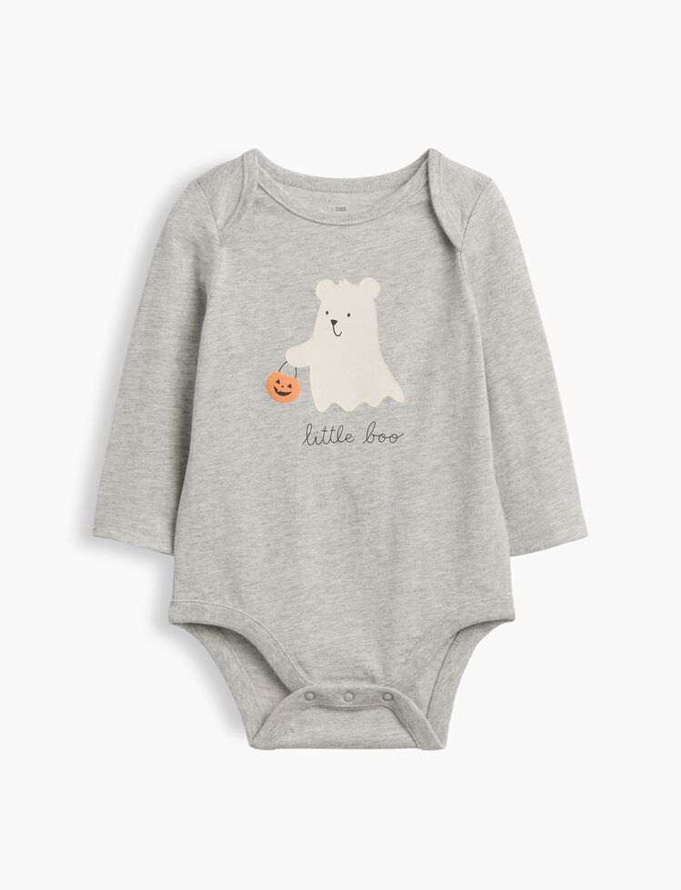 Baby First Favorites Organic Cotton Halloween Bear Bodysuit gap baby first favorites organic cotton halloween bear bodysuit