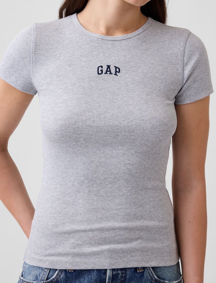 Modern Rib Gap Logo T-Shirt modern rib gap logo t shirt