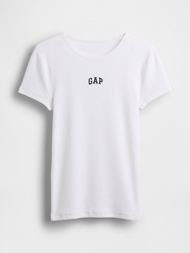 Modern Rib Gap Logo T-Shirt modern rib gap logo t shirt