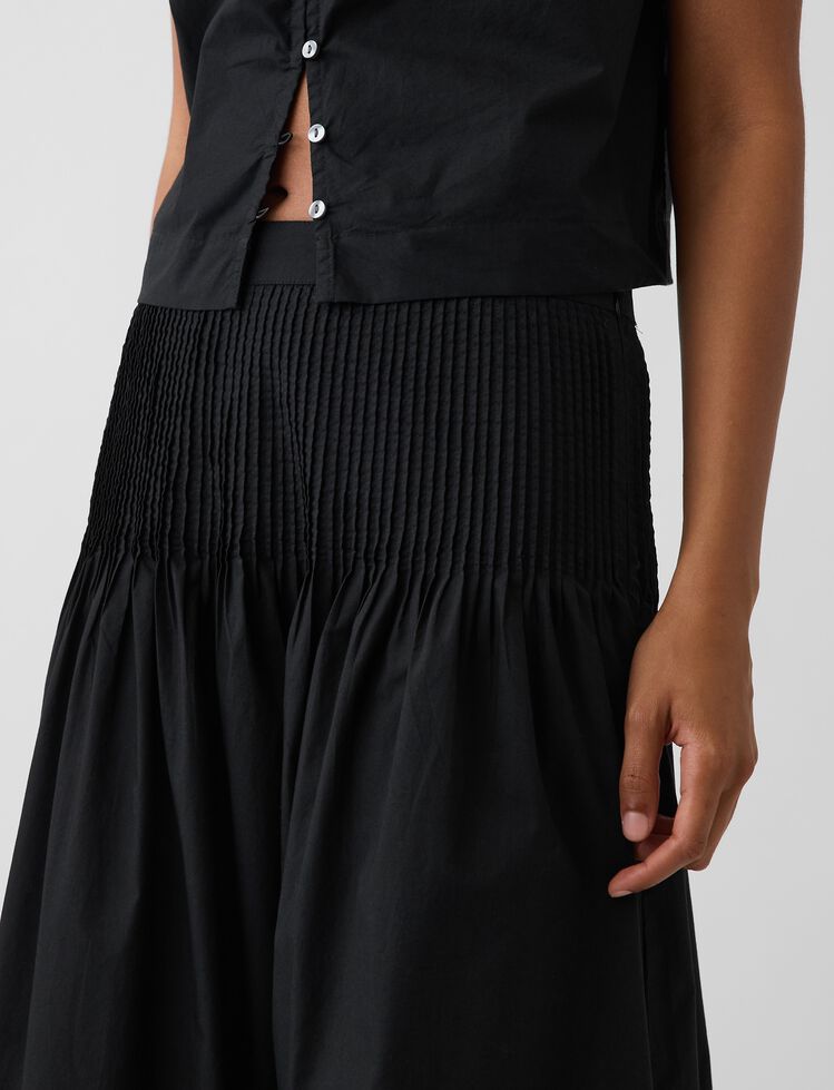 Poplin Pintuck Maxi Skirt gap poplin pintuck maxi skirt