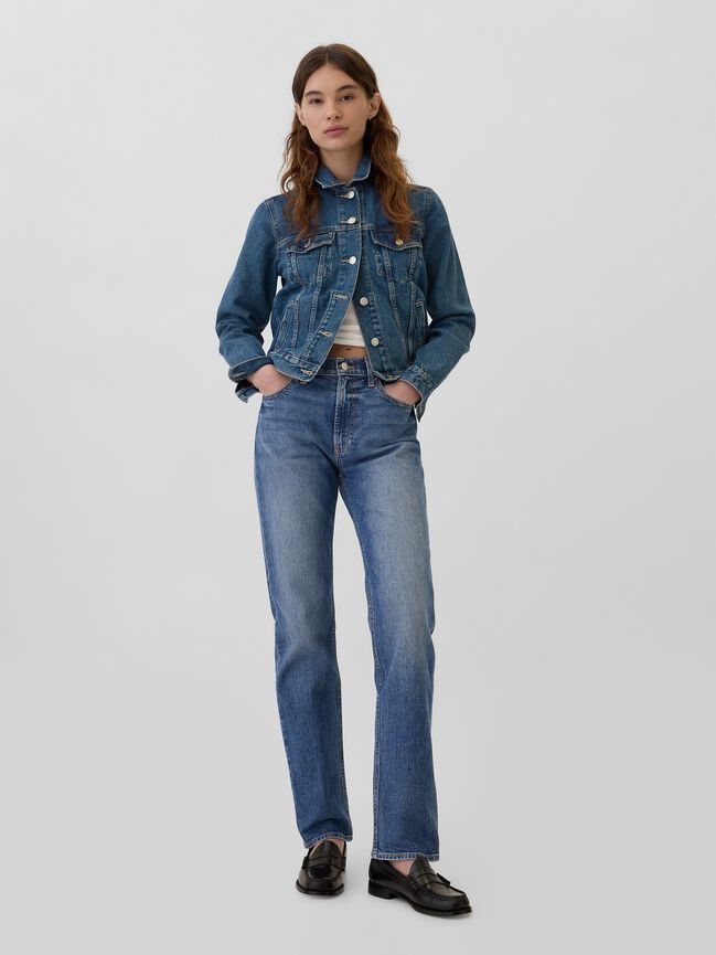 High Rise '90s Original Straight Jeans gap high rise 90s original straight jeans