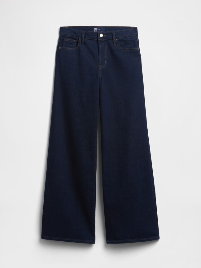 Mid Rise Wide-Leg Jeans gap mid rise wide leg jeans