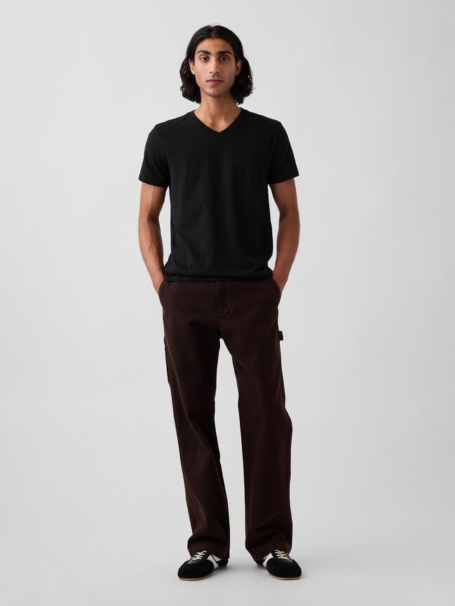 Cotton Jersey V-Neck T-Shirt gap cotton jersey v neck t shirt