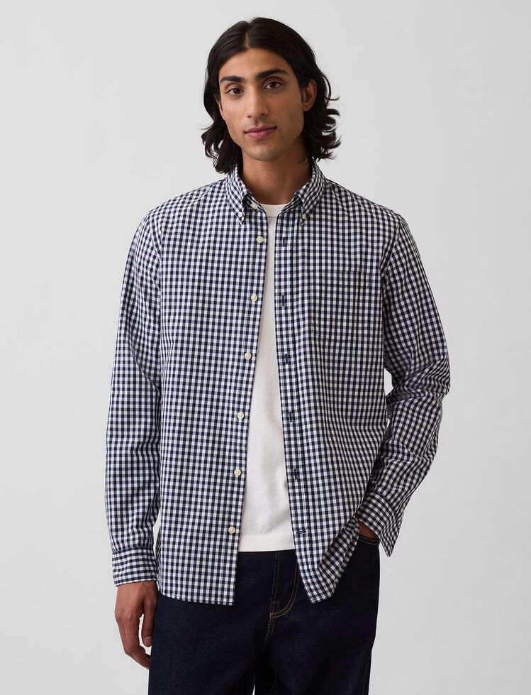Organic Cotton Poplin Classic Shirt gap organic cotton poplin classic shirt