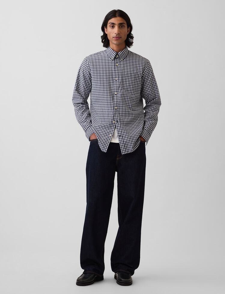 Organic Cotton Poplin Classic Shirt gap organic cotton poplin classic shirt
