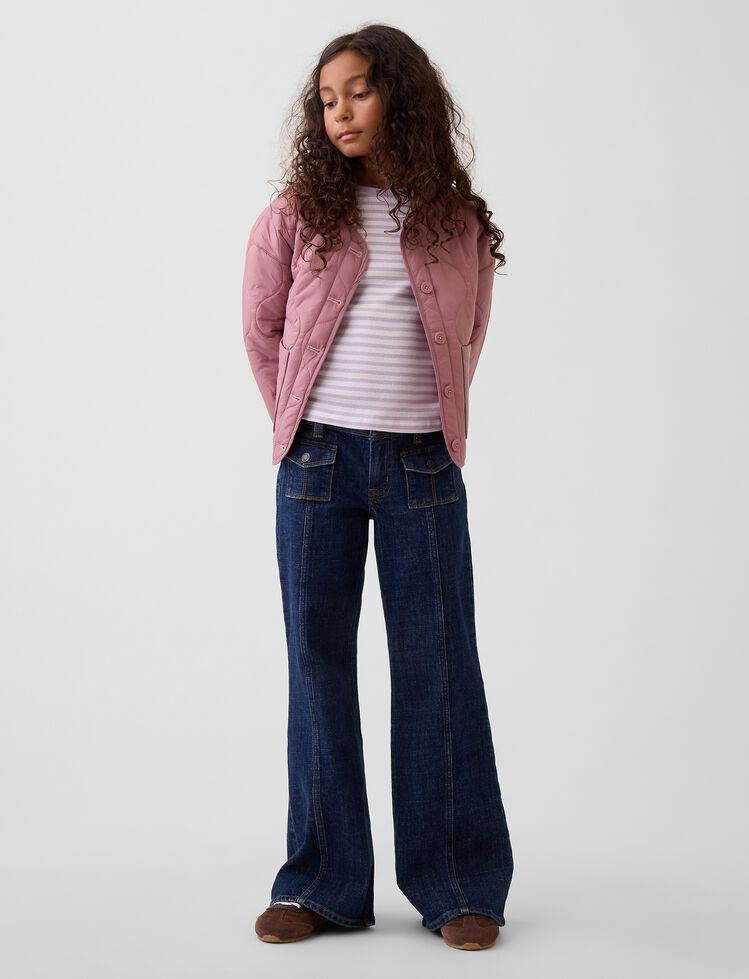 Kids Low Rise Relaxed Flare Jeans gap kids low rise relaxed flare jeans