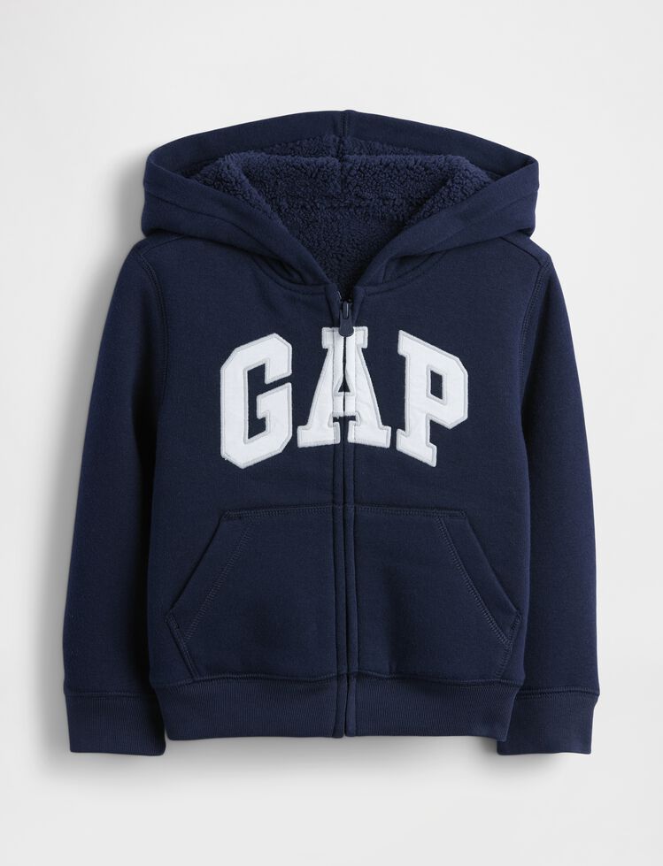 babyGap Logo Sherpa Zip Hoodie babygap logo sherpa zip hoodie