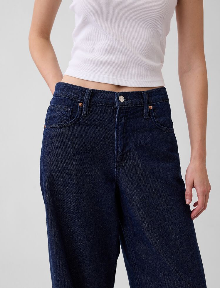 Mid Rise UltraSoft Baggy Jeans gap mid rise ultrasoft baggy jeans