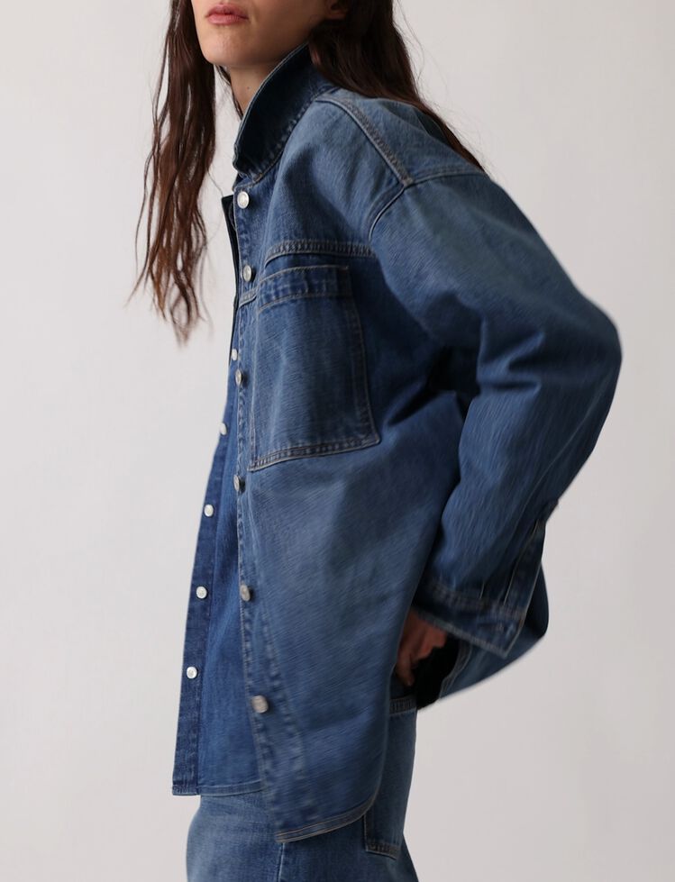 Denim Oversized Shirt Jacket gap denim oversized shirt jacket