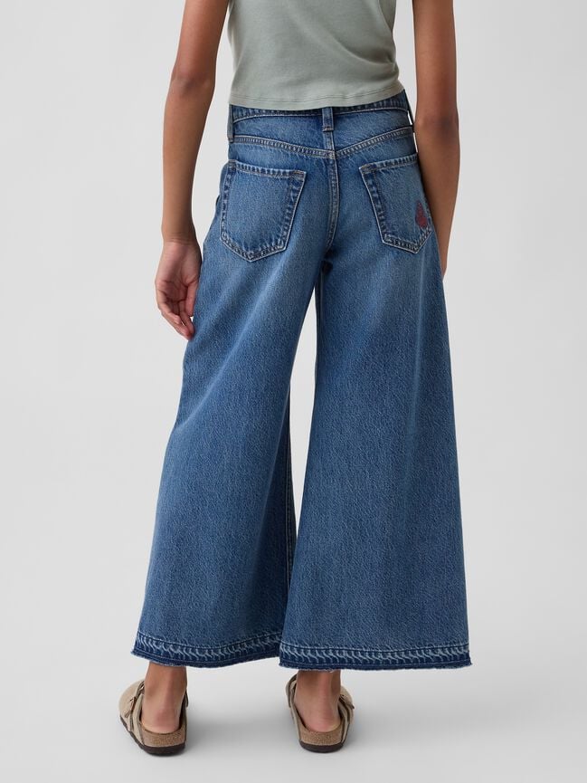 Kids Low Rise Embroidered Baggy Jeans gap kids low rise embroidered baggy jeans