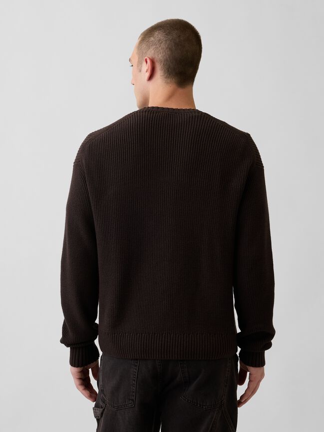 Relaxed Shaker Sweater gap relaxed shaker sweater