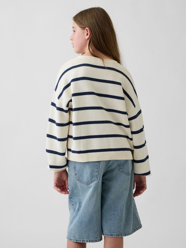 Kids 100% Cotton Oversized Rollneck Sweater gap kids 100 cotton oversized rollneck sweater
