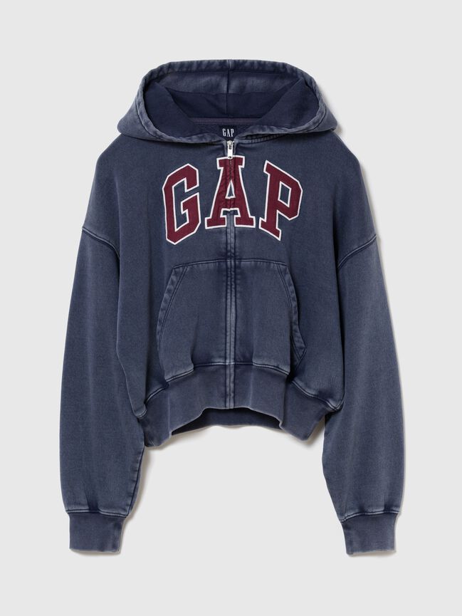 VintageSoft Oversized Gap Logo Zip Hoodie vintagesoft oversized gap logo zip hoodie