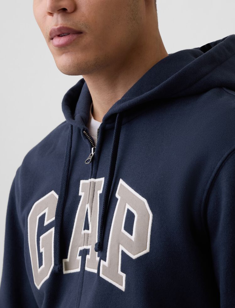 Adult VintageSoft Arch Logo Zip Hoodie gap adult vintagesoft arch logo zip hoodie