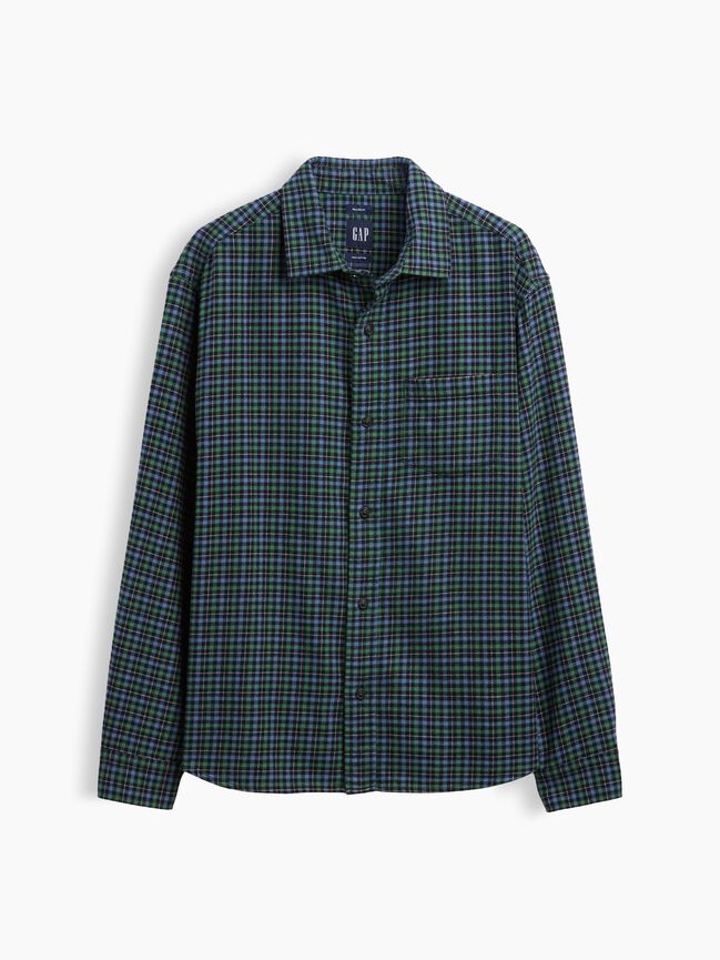 Relaxed Flannel Shirt gap relaxed flannel shirt