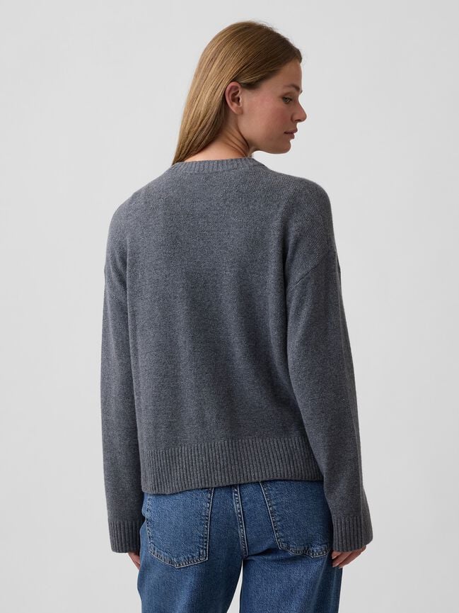 Cashsoft Relaxed Crewneck Sweater gap cashsoft relaxed crewneck sweater
