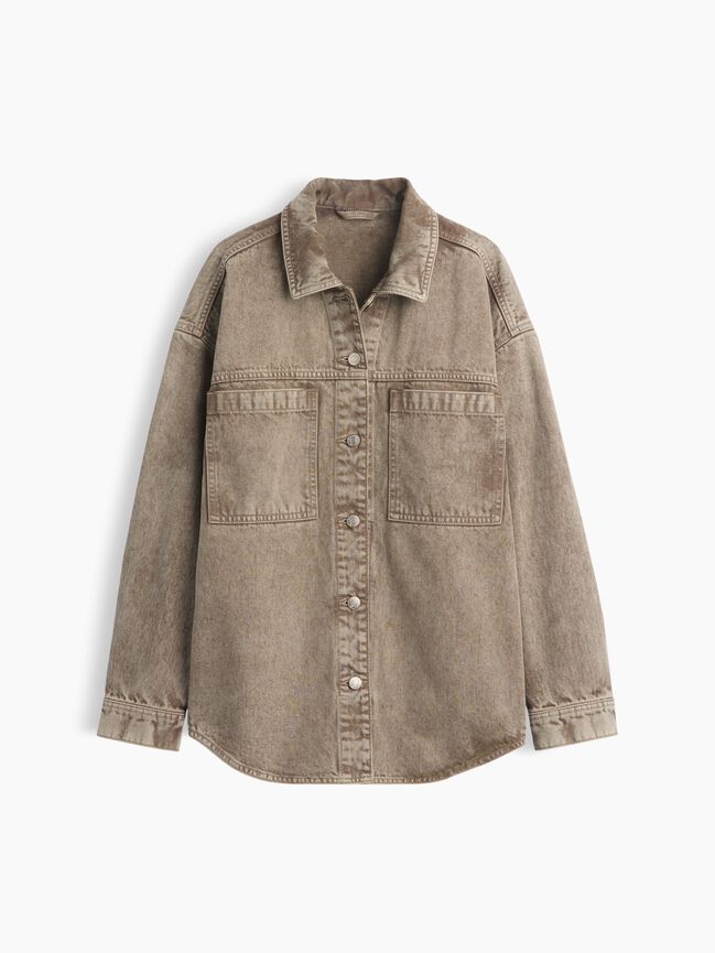 Denim Oversized Shirt Jacket gap denim oversized shirt jacket