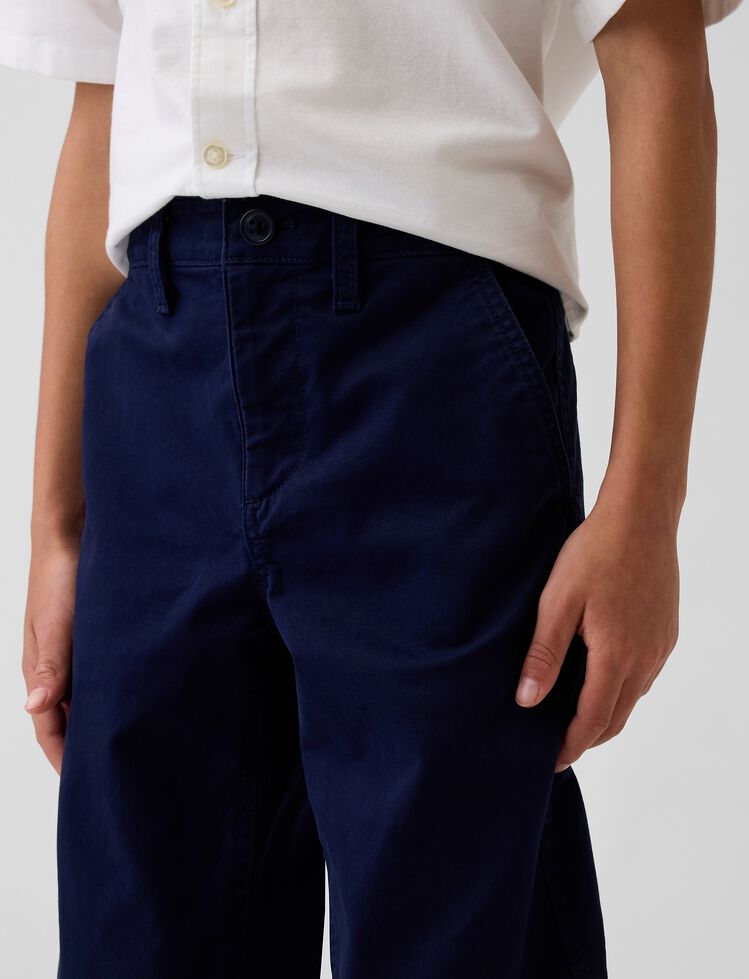 Kids Uniform Stretch Relaxed Straight Khakis gap kids uniform stretch relaxed straight khakis