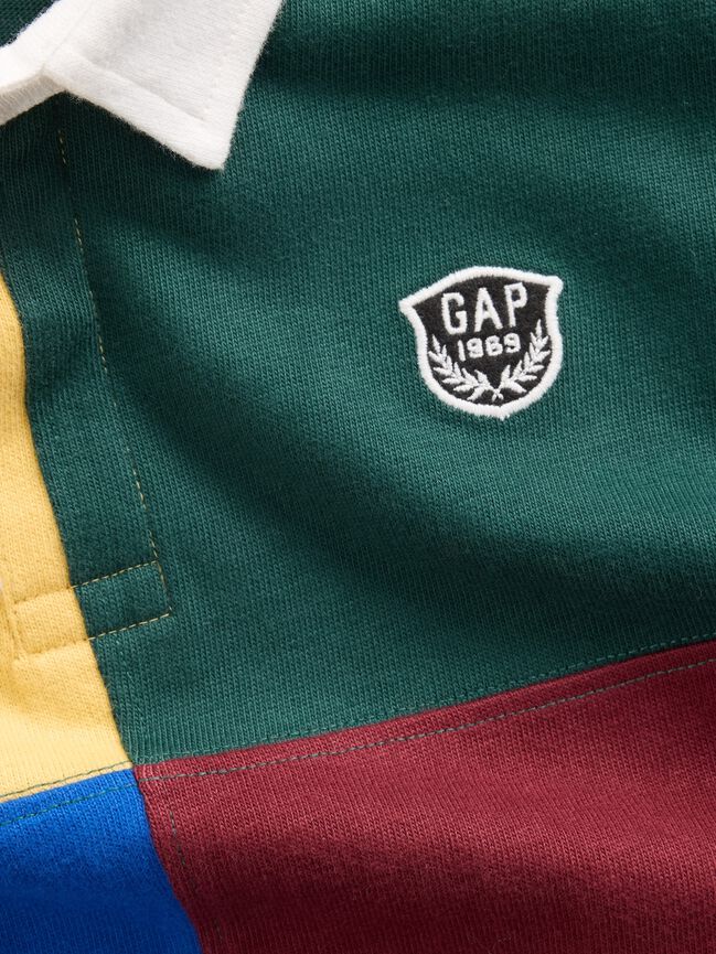 Baby & Toddler Colorblock Rugby Polo Shirt gap baby toddler colorblock rugby polo shirt