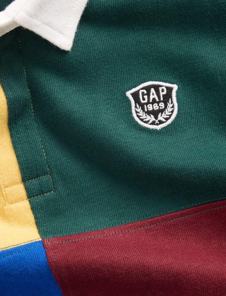 Baby & Toddler Colorblock Rugby Polo Shirt gap baby toddler colorblock rugby polo shirt