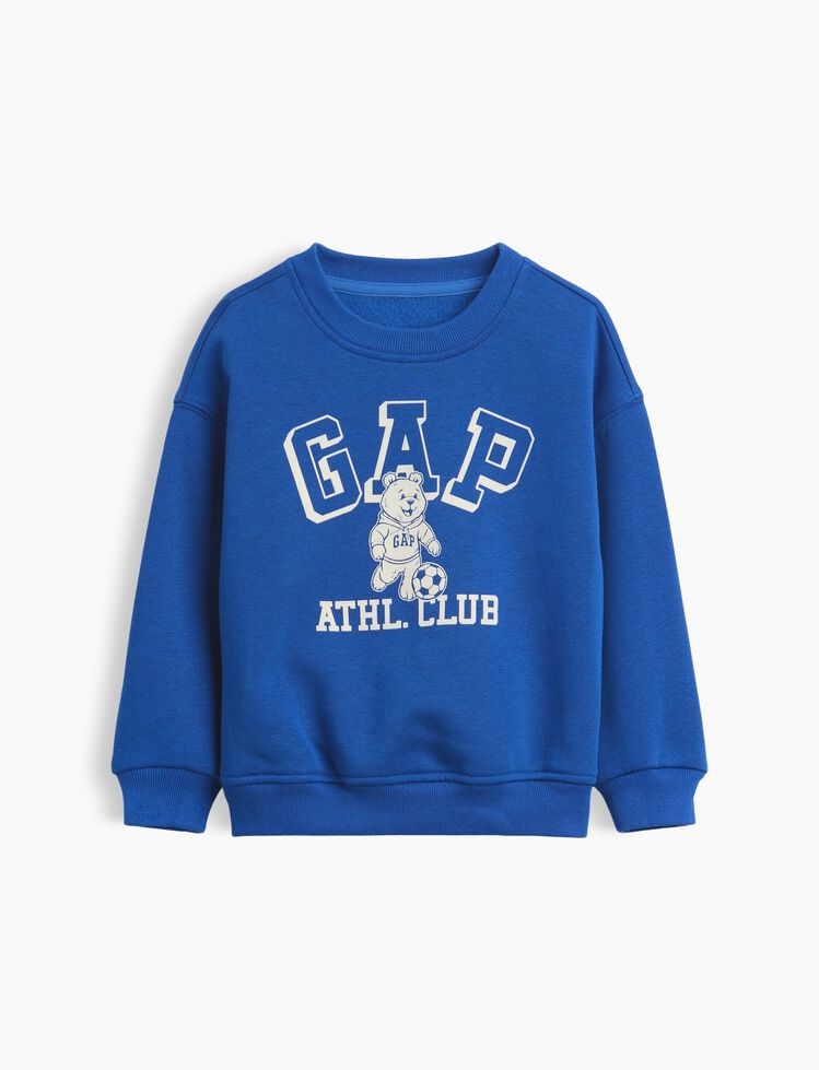 Baby & Toddler VintageSoft Varsity Logo Sweatshirt gap baby toddler vintagesoft varsity logo sweatshirt