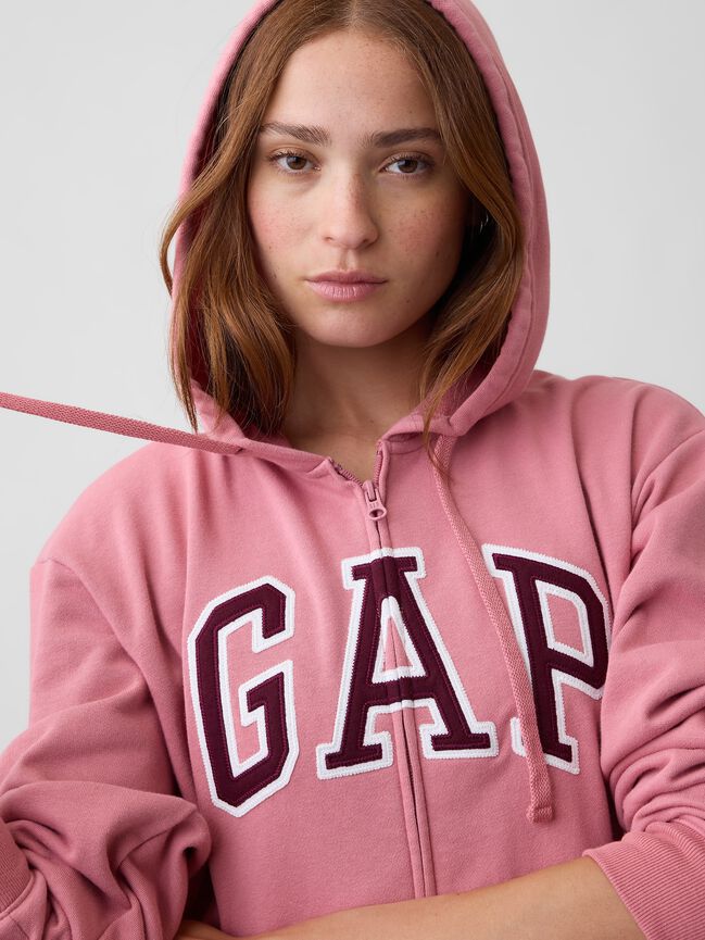 Relaxed Gap Logo Zip Hoodie relaxed gap logo zip hoodie