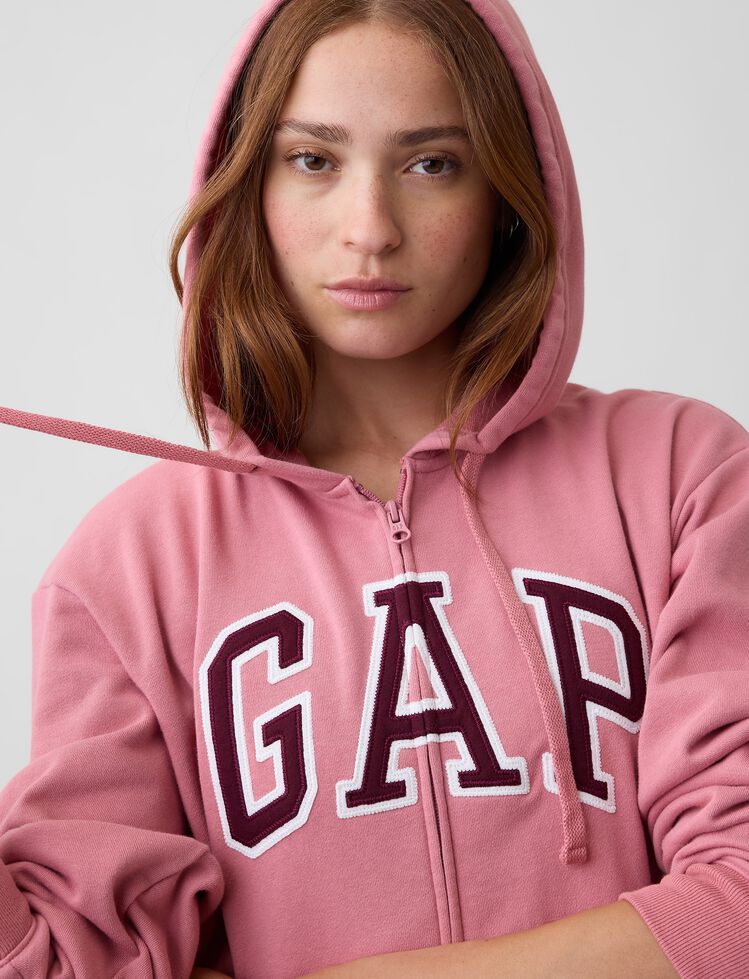 Relaxed Gap Logo Zip Hoodie relaxed gap logo zip hoodie