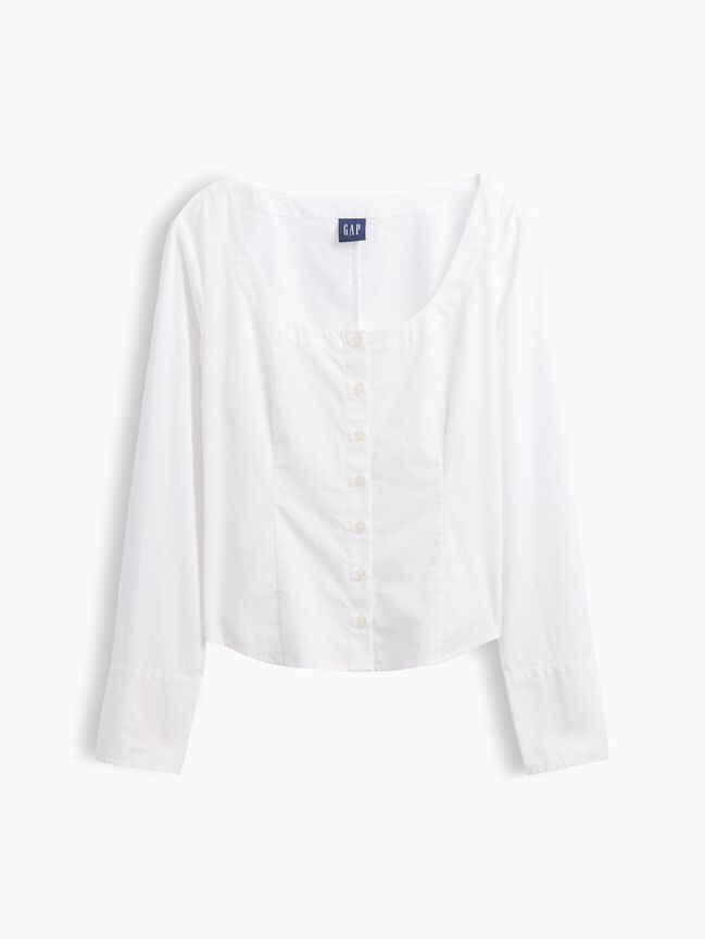 قميص كم طويل gap قميص كم طويل