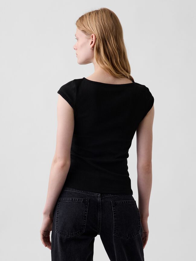 Modern Boatneck T-Shirt gap modern boatneck t shirt