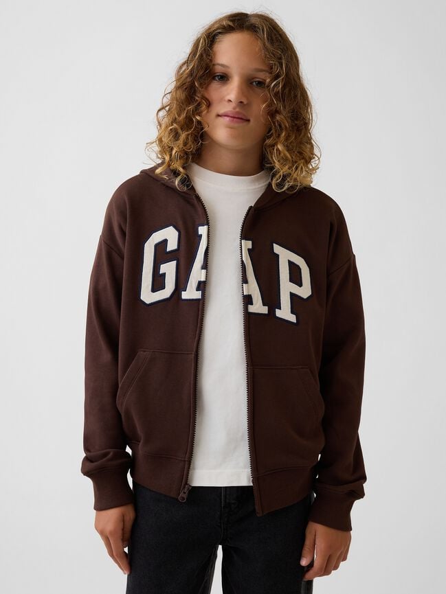 Kids Relaxed Gap Logo French Terry Zip Hoodie kids relaxed gap logo french terry zip hoodie