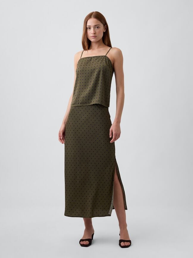Pull-On Maxi Skirt gap pull on maxi skirt