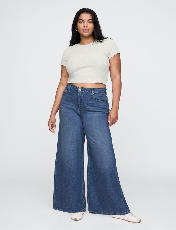 Mid Rise UltraSoft Baggy Jeans gap mid rise ultrasoft baggy jeans
