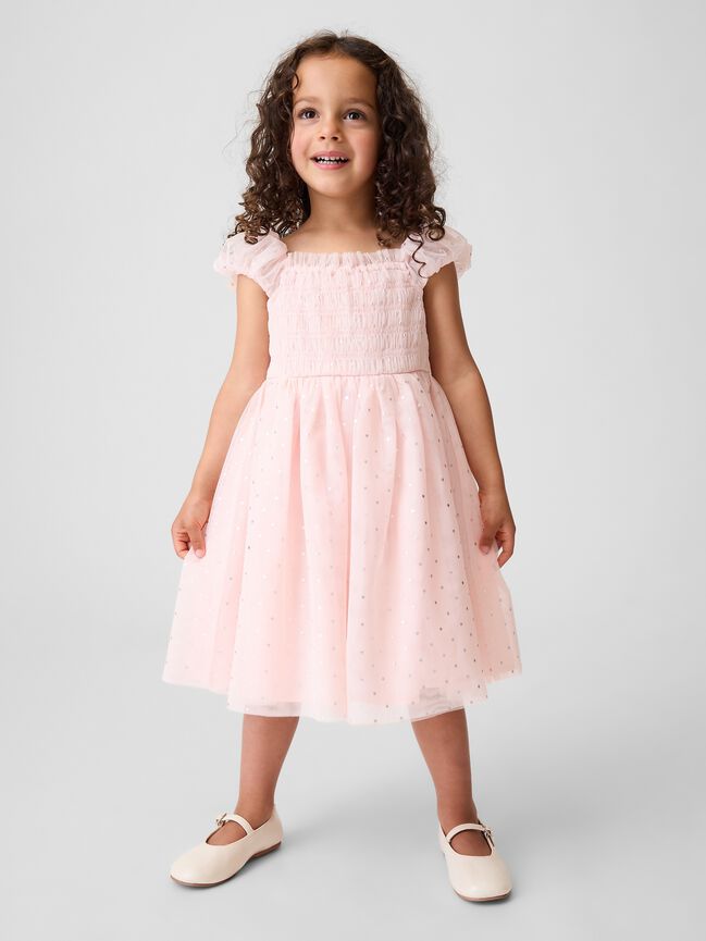 Baby & Toddler Smocked Tulle Dress gap baby toddler smocked tulle dress