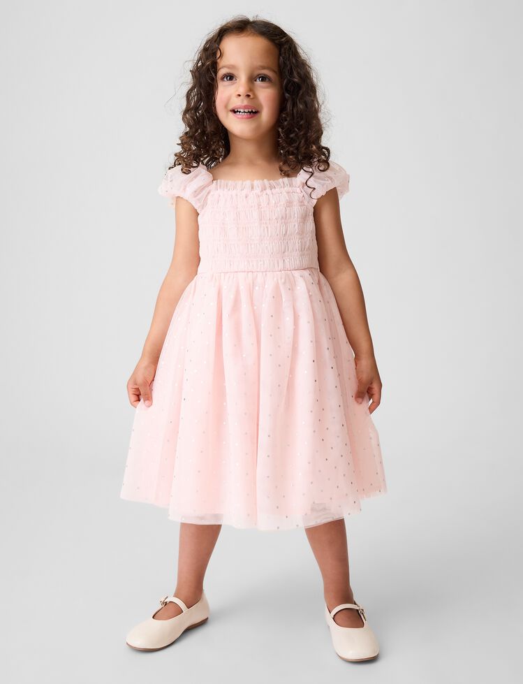 Baby & Toddler Smocked Tulle Dress gap baby toddler smocked tulle dress