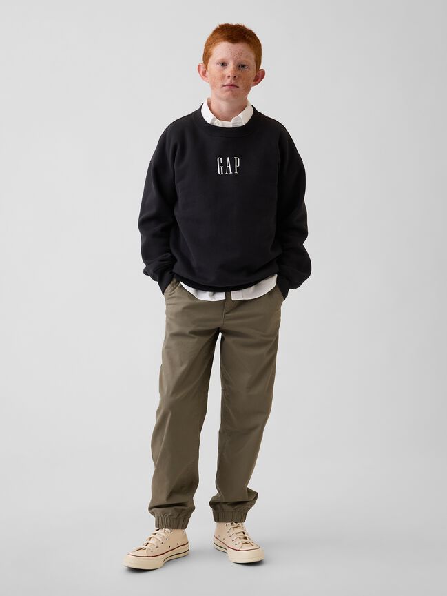 Kids Uniform Relaxed Joggers gap kids uniform relaxed joggers
