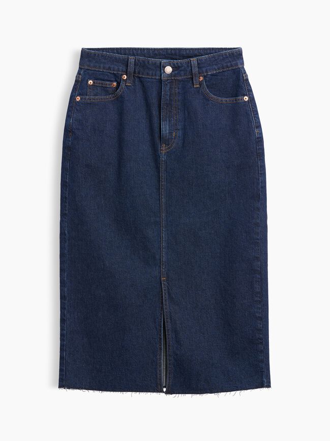 Denim Midi Pencil Skirt gap denim midi pencil skirt