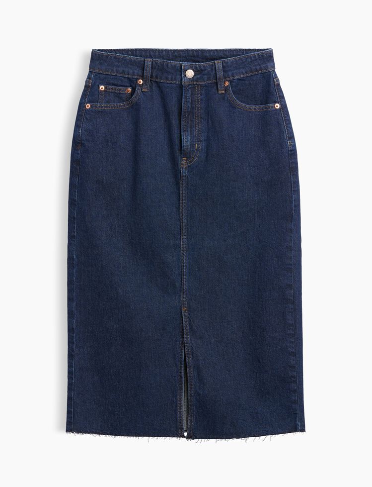 Denim Midi Pencil Skirt gap denim midi pencil skirt