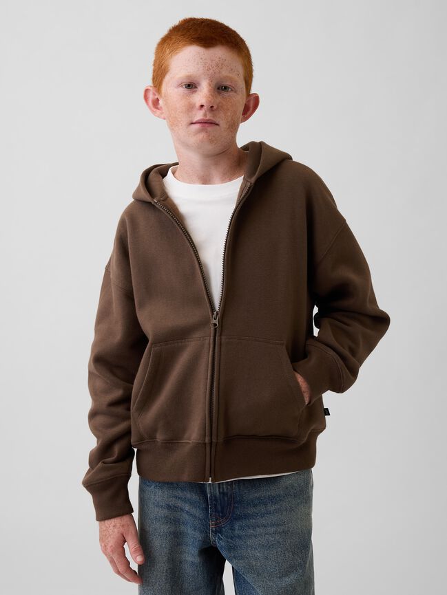 Kids VintageSoft Relaxed Zip Hoodie gap kids vintagesoft relaxed zip hoodie
