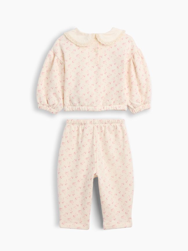 Baby VintageSoft Lace-Collar Sweat Set gap baby vintagesoft lace collar sweat set