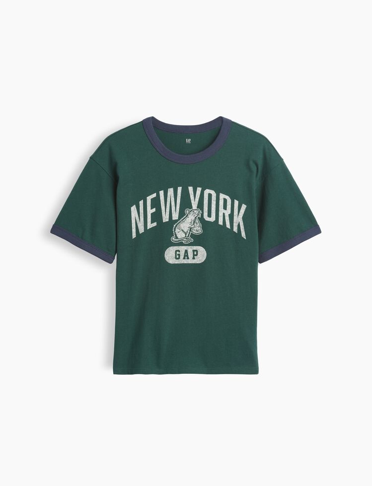 Kids Relaxed New York Graphic Ringer T-Shirt gap kids relaxed new york graphic ringer t shirt