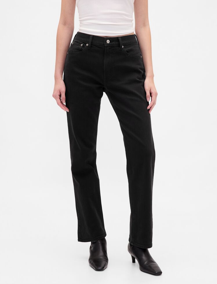 High Rise '90s Slim Straight Jeans gap high rise 90s slim straight jeans