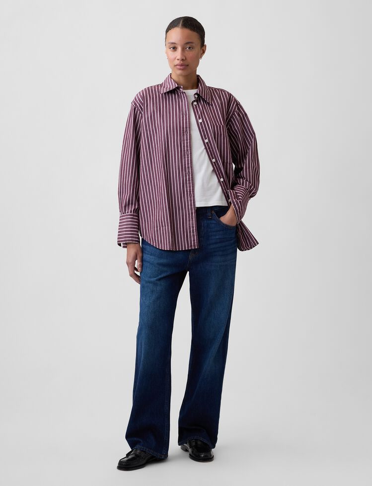 Poplin Big Shirt gap poplin big shirt