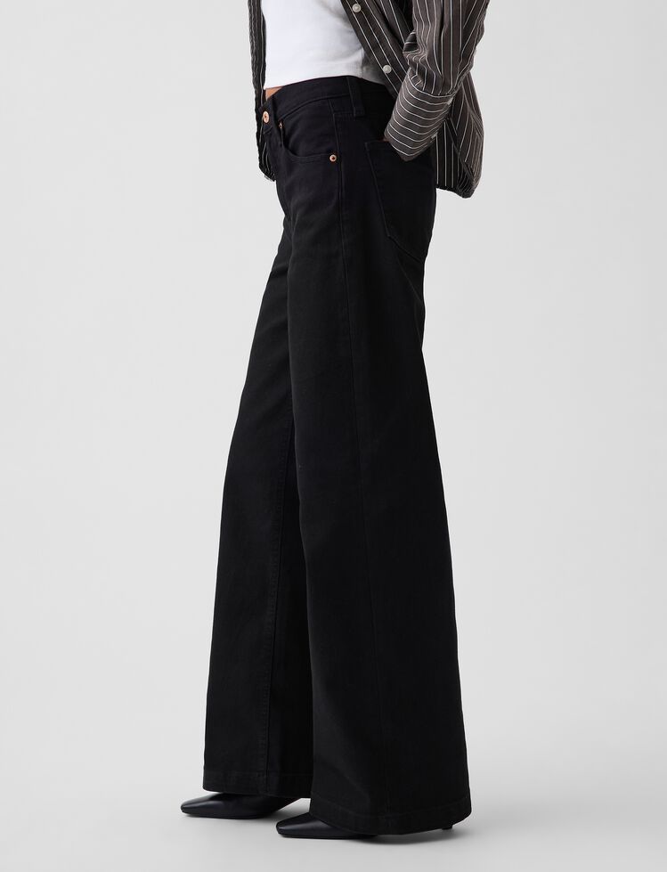 High Rise Stride Wide-Leg Jeans gap high rise stride wide leg jeans